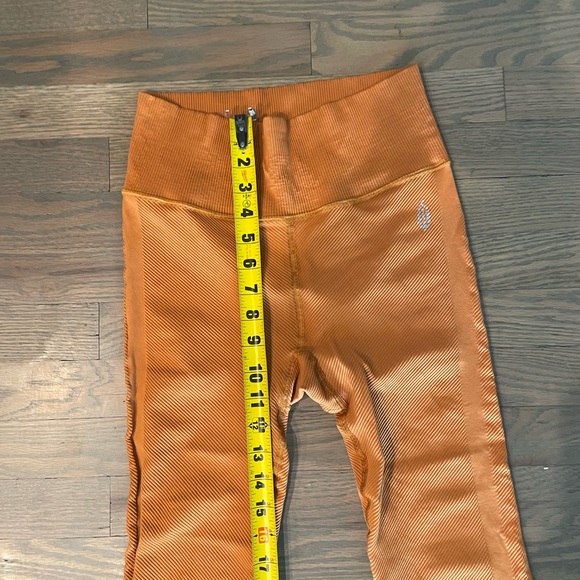 Free People Movement Ribbed Orange Leggings - Picture 6 of 8